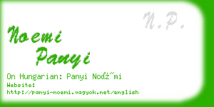 noemi panyi business card